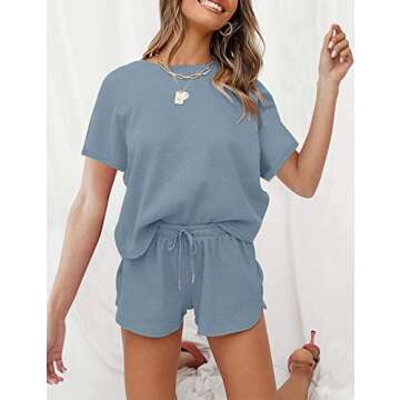 Stylish MEROKEETY Women's Waffle Pajama Sets for All Occasions