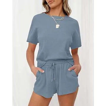 Stylish MEROKEETY Women's Waffle Pajama Sets for All Occasions
