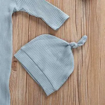 CIYCUIT Baby Gowns for Newborns with Hat