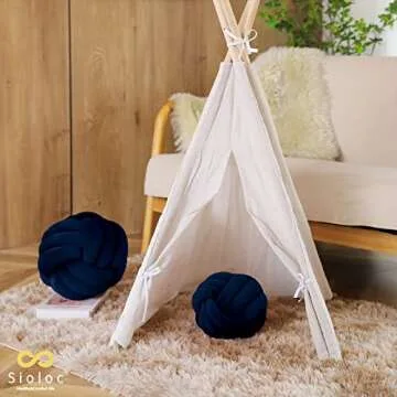 Sioloc Soft Knot Ball Pillow for Home Decoration