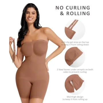 FeelinGirl Seamless Bodysuit for Women Tummy Control