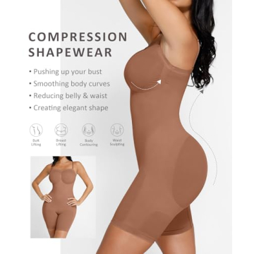 FeelinGirl Seamless Bodysuit for Women Tummy Control