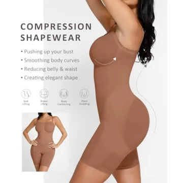 FeelinGirl Seamless Bodysuit for Women Tummy Control