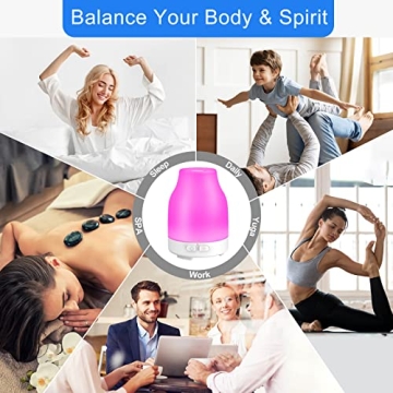 Dukya Essential Oil Diffuser 110ml with Colorful Lights