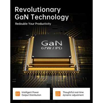 SELORE USB C Charger, 67W 2 Ports GaN Fast Charger Block, Compact Foldable Wall Charger with 100W Type C Charger Cable for MacBook Pro/Air, iPhone 15 14, Apple Watch, iPad Pro, Galaxy S23, Pixel etc