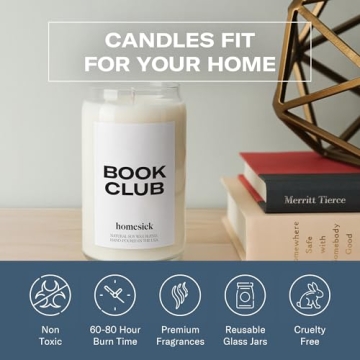Homesick Book Club Candle - Perfect Gift for Book Lovers