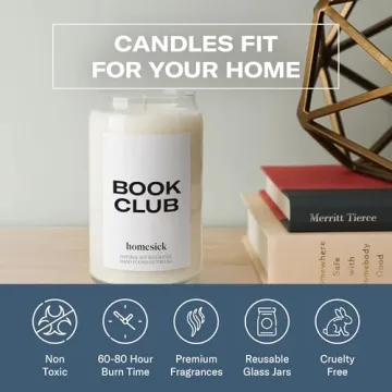 Homesick Book Club Candle - Perfect Gift for Book Lovers