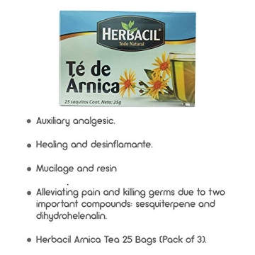 HERBACIL ARNICA TEA 25-BAGS - Natural Pain Relief Infusion