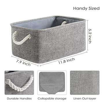 Stylish TheWarmHome Storage Bins for Organizing Home