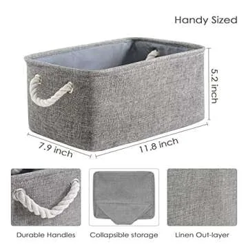 Stylish TheWarmHome Storage Bins for Organizing Home
