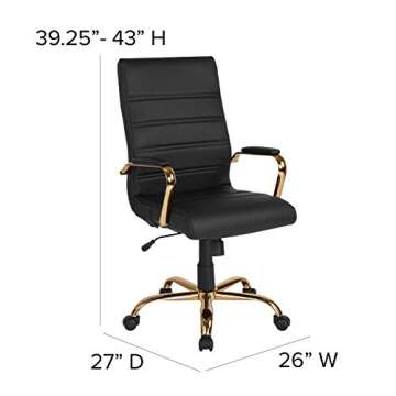 Flash Furniture High-Back LeatherSoft Desk Chair