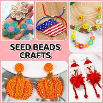 IOOLEEM Orange Seed Beads, 4000+pcs 3mm Glass Seed Beads, Seed Beads for Jewelry Making, Glass Beads for Jewelry Making, Seed Beads for Bracelets, Beads for Bracelets Making.