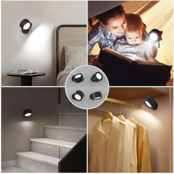 Stylish and Versatile LED Wall Mounted Lights with 3000mAh Rechargeable Battery