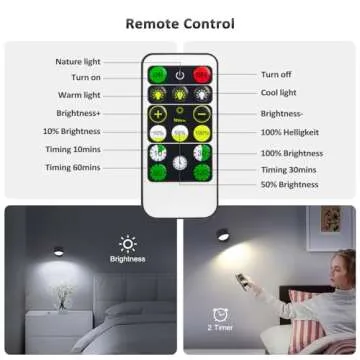 LED Wall Mounted Lights with Remote Control for Any Room