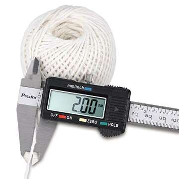 Natural White Cotton Cooking Twine 984 Feet Food Safe Kitchen Twine String for Trussing and Tying Po...