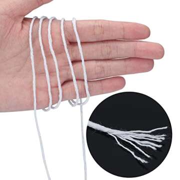 Natural White Cotton Cooking Twine 984 Feet Food Safe Kitchen Twine String for Trussing and Tying Poultry and Meat Making Sausage,Cotton Butchers Twine String,Crafts Twine