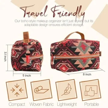 Rubicones Cosmetic Handbag Eco-Friendly Boho Chic