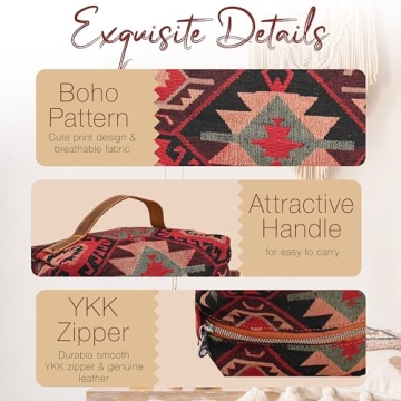 Rubicones Cosmetic Handbag Eco-Friendly Boho Chic