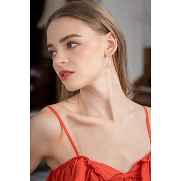 35mm Silver Hoop Earrings, Lightweight and Durable Design