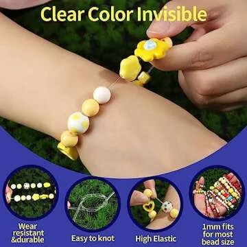 1mm Elastic String Cord for Bracelets & Jewelry Making