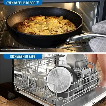 BEZIA Induction Nonstick Cookware Set - 10 Pieces