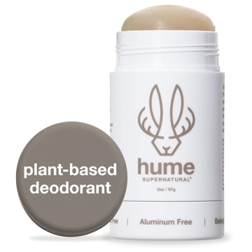 Hume Supernatural Aluminum Free Deodorant for All - Long-Lasting, Fragrance-Free, Sensitive Skin Car...