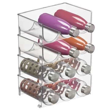 mDesign Stackable Drink Organizer for Kitchen