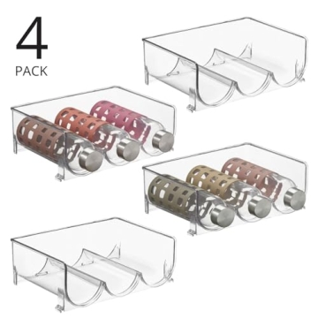 mDesign Stackable Drink Organizer for Kitchen