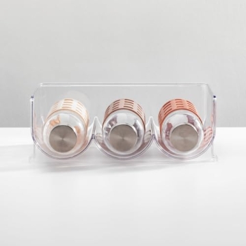 mDesign Stackable Drink Organizer for Kitchen