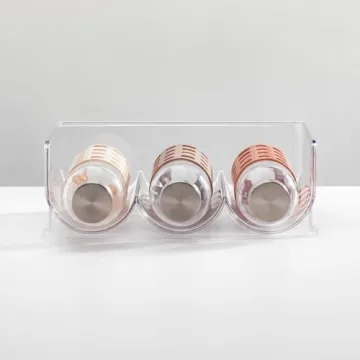 mDesign Stackable Drink Organizer for Kitchen