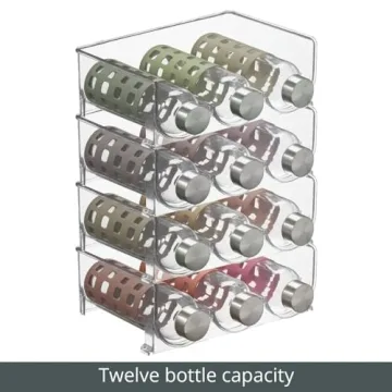 mDesign Stackable Drink Organizer for Kitchen