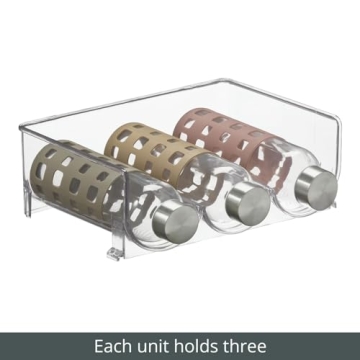 mDesign Stackable Drink Organizer for Kitchen