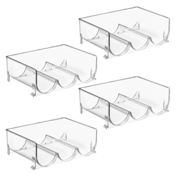 mDesign Stackable Drink Organizer for Kitchen