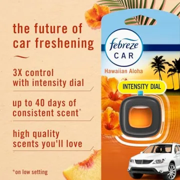 Febreze Car Air Freshener with Hawaiian Aloha Scent - 4 Count