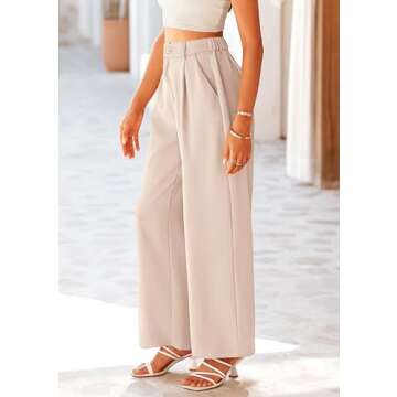 Stylish PRETTYGARDEN Wide Leg Suit Pants for Women