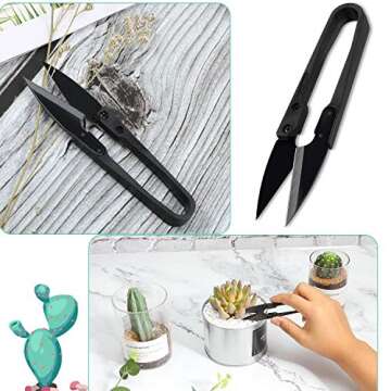 16 Pieces Bonsai Pruning Scissors Mini Garden Clippers for Bud and Leaves Trimmer