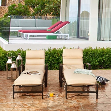 Premium LOKATSE HOME Outdoor Chaise Lounge Set