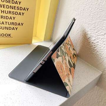 Floral Case for iPad Mini 2024, Floral Print Protective Cover