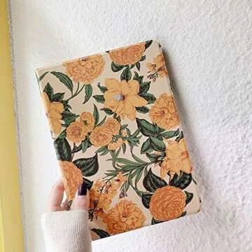 Floral Case for iPad Mini 2024, Floral Print Protective Cover