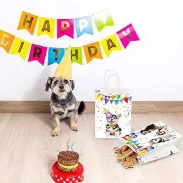 12 Pcs Dog Treat Bags Perfect for Parties and Events