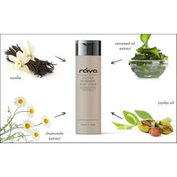 RAYA Enzyme Hydrating Body Scrub 8 oz Orange Vanilla Scent (S-104) | Gentle and Exfoliating Body Scr...
