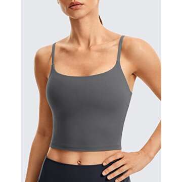 VANTONIA Crop Top with Built-in Bra for All Occasions