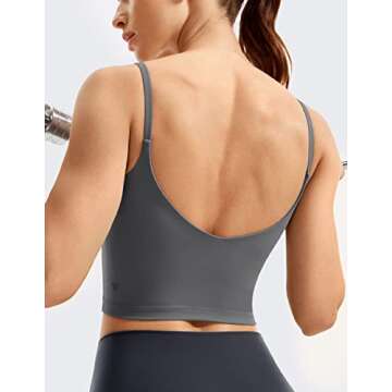 VANTONIA Crop Top with Built-in Bra for All Occasions