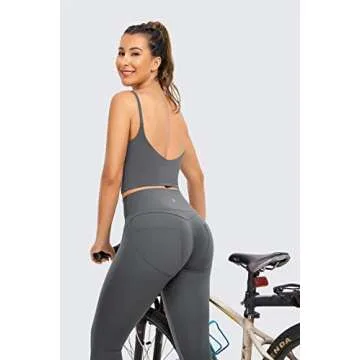 VANTONIA Crop Top with Built-in Bra for All Occasions