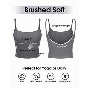 VANTONIA Crop Top with Built-in Bra for All Occasions