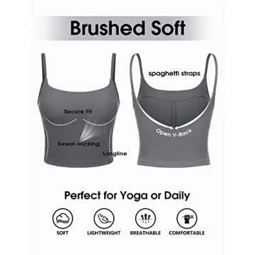 VANTONIA Crop Top with Built-in Bra for All Occasions