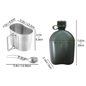 BeGrit Military Canteen Kit for Outdoor Adventures