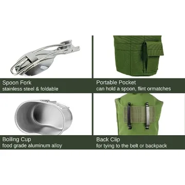 BeGrit Military Canteen Kit for Outdoor Adventures