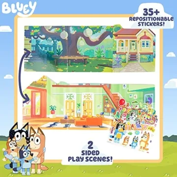 Bluey Reusable Puffy Stickers Playset for Kids Travel