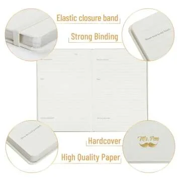 Mr. Pen- Prayer Journal for Women and Men, 8.4"x5.7", 80 Sheets, Light Beige, Bible Journal for Women, Prayer Journal for Woman, Christian Journals for Women, Devotional Journal for Women